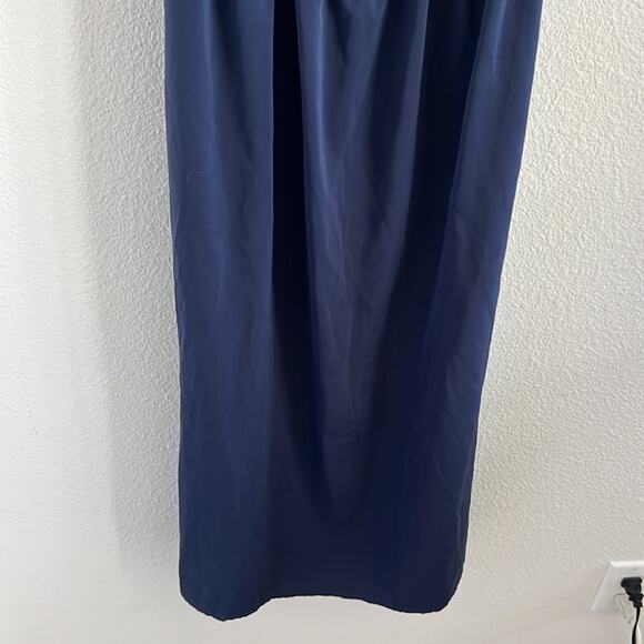 NWT Lord & Taylor Design Lab Dress Silky Midi Lightweight Blue XS - Picture 9 of 10